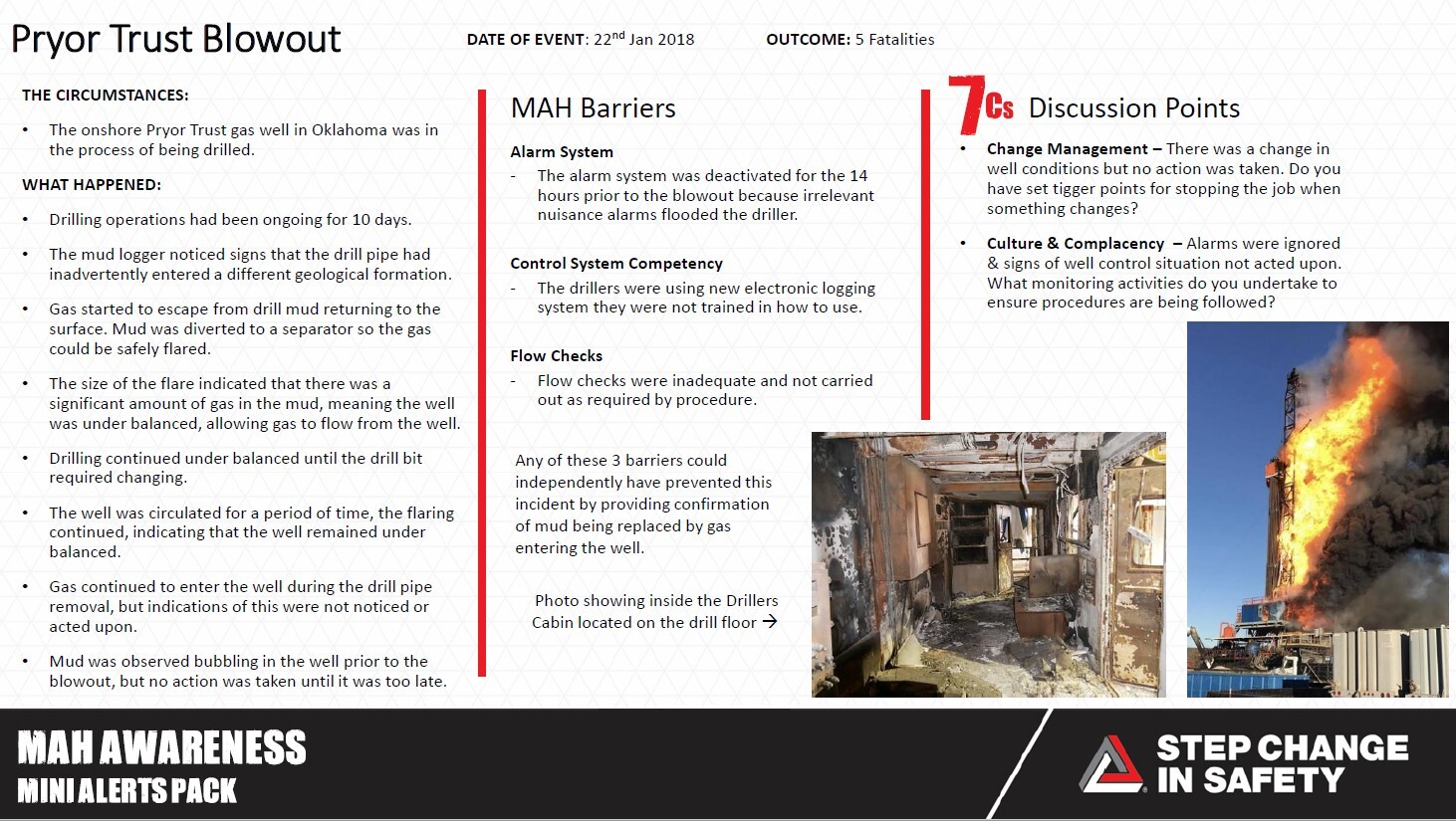 MAH Awareness Safety Moment - Pryor Trust Blowout