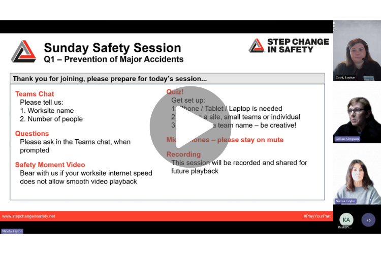 Sunday Safety Session Q1 (Video Recording)