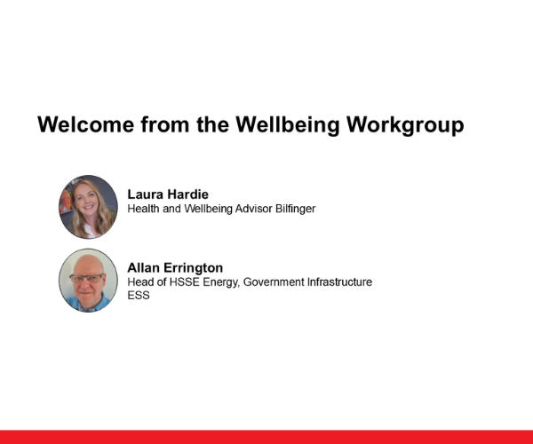 1 Welcome from the Wellbeing Workgroup