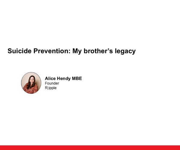 2 Suicide Prevention My brothers legacy