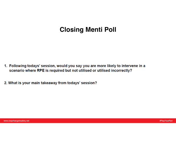 Closing Menti Poll