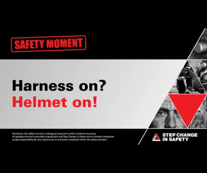 Harness on Helmet on Product Image