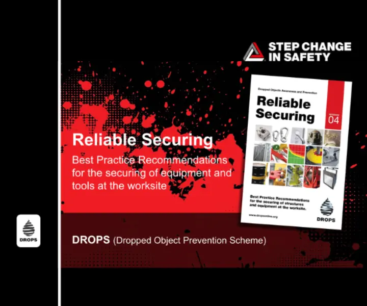 Reliable Securing preventing dropped objects