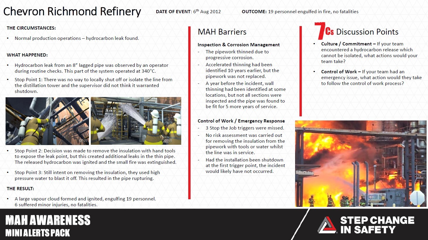 MAH Awareness Safety Moment - Chevron Richmond Refinery