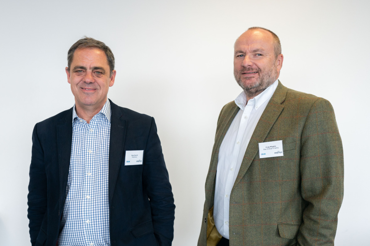 (left to right) - Gus Carroll, CEO and Co-Founder of Empirisys and Craig Wiggins, CEO of Step Change in Safety.